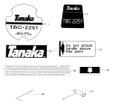 Page H Diagram and Parts List for TBC-2251  Tanaka Trimmer