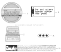 Part Location Diagram of 6685056 Tanaka Decal-Caution A