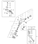 Gear Case And Guard Diagram and Parts List for TBC-230SF  Tanaka Trimmer