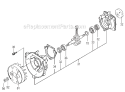 Crankcase, Flywheel, Pulley Diagram and Parts List for TBC-230SF  Tanaka Trimmer