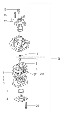 Page B Diagram and Parts List for TBC-245PF  Tanaka Trimmer