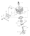 Page E Diagram and Parts List for TBC-245PF  Tanaka Trimmer