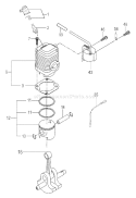 Part Location Diagram of 0370706520 Tanaka Pin-Piston