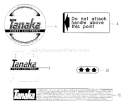 Page F Diagram and Parts List for TBC-2500  Tanaka Trimmer