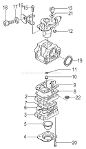 Part Location Diagram of 6690506 Tanaka Set-Carburetor