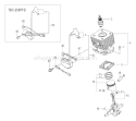Page E Diagram and Parts List for TBC-250PFD  Tanaka Trimmer