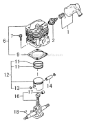Part Location Diagram of 0300099F90 Tanaka Set-Piston