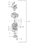 Page B Diagram and Parts List for TBC-255PF  Tanaka Trimmer