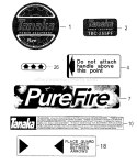 Page F Diagram and Parts List for TBC-255PF  Tanaka Trimmer