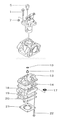 Page B Diagram and Parts List for TBC-4001  Tanaka Trimmer