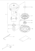 Page H Diagram and Parts List for TBC-4001  Tanaka Trimmer