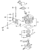 Page E Diagram and Parts List for TBC-400PF  Tanaka Trimmer