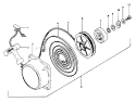 Part Location Diagram of 6693309 Tanaka Starter-Pawl