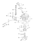 Page D Diagram and Parts List for TBC-430PF  Tanaka Trimmer