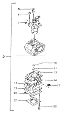 Page B Diagram and Parts List for TBC-4501  Tanaka Trimmer
