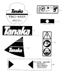 Page H Diagram and Parts List for TBC-4501  Tanaka Trimmer