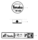 Page H Diagram and Parts List for TBC-500  Tanaka Trimmer
