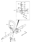 Page H Diagram and Parts List for TBC-5500  Tanaka Trimmer