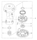 Page B Diagram and Parts List for TBC-600  Tanaka Trimmer