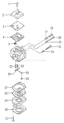 Page C Diagram and Parts List for TBC-600  Tanaka Trimmer