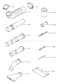 Page A Diagram and Parts List for TBL-450  Tanaka Leaf Blower / Vacuum
