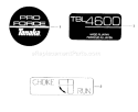 Page B Diagram and Parts List for TBL-4600  Tanaka Leaf Blower / Vacuum