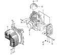 Page J Diagram and Parts List for TBL-4610  Tanaka Leaf Blower / Vacuum