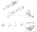 Page B Diagram and Parts List for TBL-4610  Tanaka Leaf Blower / Vacuum