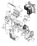 Page D Diagram and Parts List for TBL-505  Tanaka Leaf Blower / Vacuum