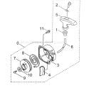 Page H Diagram and Parts List for TBL-7600R  Tanaka Leaf Blower / Vacuum