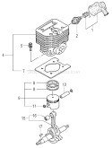 Page D Diagram and Parts List for TC-355  Tanaka Engine