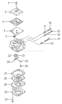 Page B Diagram and Parts List for TC-4700  Tanaka Engine
