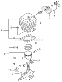 Page D Diagram and Parts List for TC-4700  Tanaka Engine