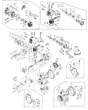 Page D Diagram and Parts List for TED-232  Tanaka Gas Engine Drill