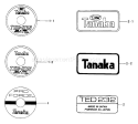 Page E Diagram and Parts List for TED-232  Tanaka Gas Engine Drill