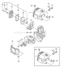 Page J Diagram and Parts List for TED-262HS  Tanaka Gas Engine Drill