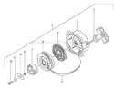 Page K Diagram and Parts List for TED-262HS  Tanaka Gas Engine Drill