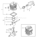 Page G Diagram and Parts List for TED-262L  Tanaka Gas Engine Drill