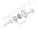 Page F Diagram and Parts List for TED-262R S279071-Z227500 Tanaka Gas Engine Drill