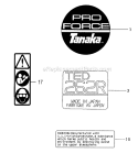 Page H Diagram and Parts List for TED-262R S279071-Z227500 Tanaka Gas Engine Drill