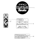Page F Diagram and Parts List for TED-262R Z227501 Tanaka Gas Engine Drill