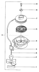 Page G Diagram and Parts List for TED-265  Tanaka Gas Engine Drill