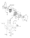 Engine-1 Diagram and Parts List for TED-270PFDH  Tanaka Gas Engine Drill