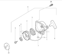 Recoil Starter Diagram and Parts List for TED-270PFDH  Tanaka Gas Engine Drill