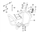 HandleLever Diagram and Parts List for TED-270PFDH  Tanaka Gas Engine Drill
