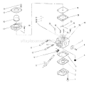 Page B Diagram and Parts List for THB-2100  Tanaka Leaf Blower / Vacuum