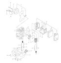 Page D Diagram and Parts List for THB-2500  Tanaka Leaf Blower / Vacuum