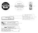 Page E Diagram and Parts List for THB-2500  Tanaka Leaf Blower / Vacuum