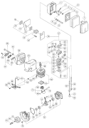 Page B Diagram and Parts List for THB-260PF  Tanaka Leaf Blower / Vacuum