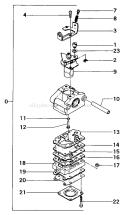 Page C Diagram and Parts List for THB-300  Tanaka Leaf Blower / Vacuum